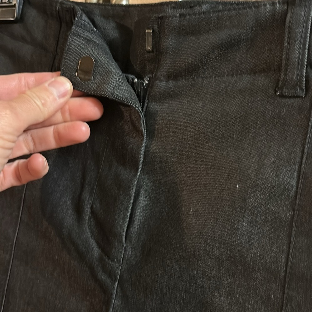 NWOT Ann Taylor Black Wide-Leg Trousers also in brown but size 4 c measurements - Picture 6 of 7
